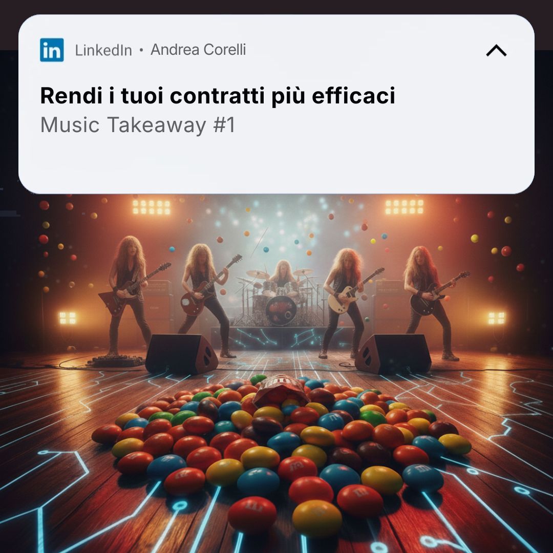 MusicTakeAways - Musica, AI ed M&M's