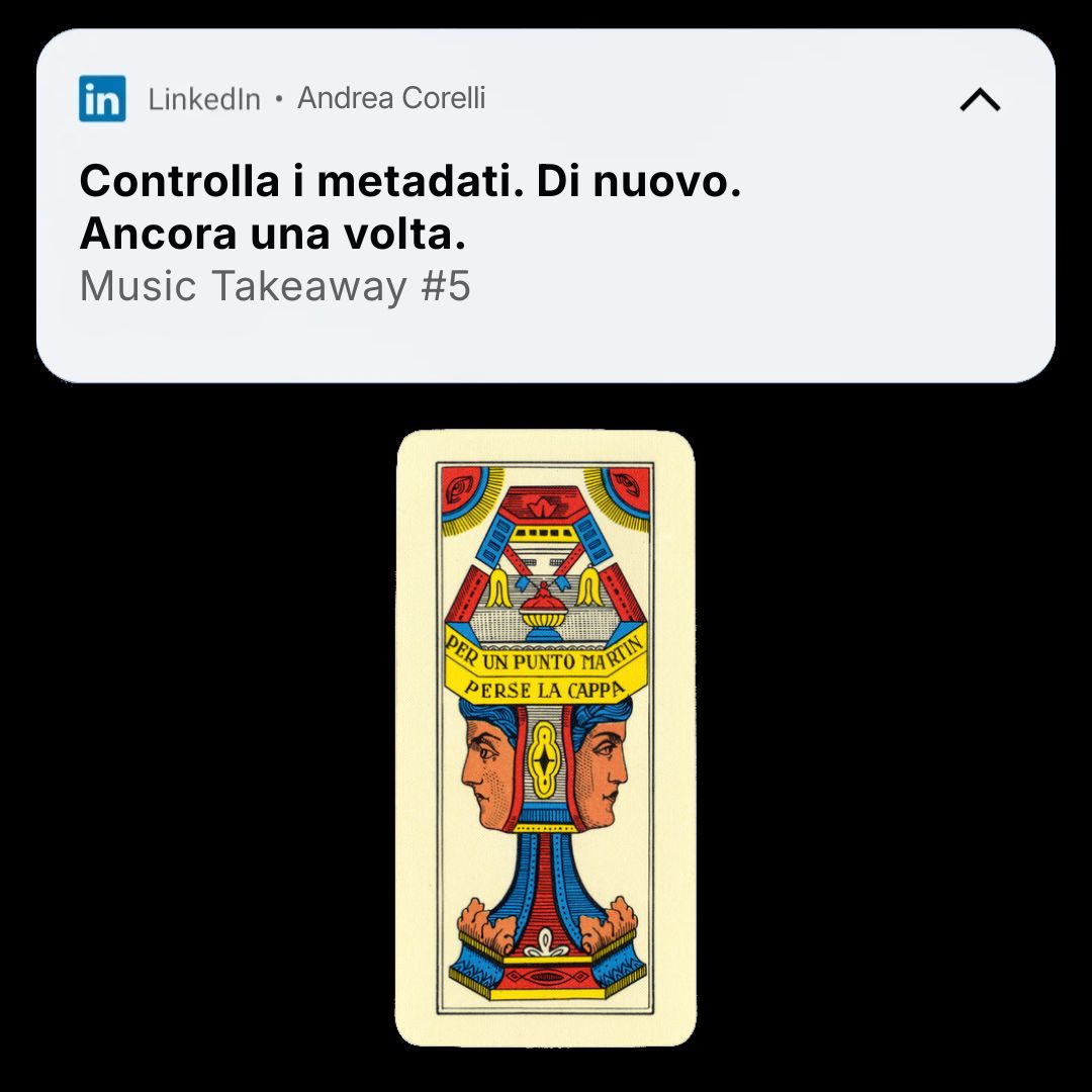 MusicTakeAways - Per un punto Martin perse la cappa